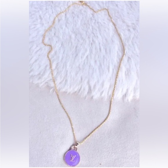 Authentic Louis Vuitton Purple Charm Necklace - Picture 3 of 4